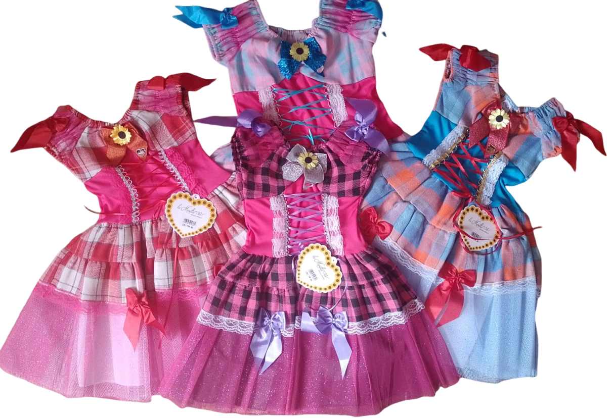 VESTIDO JUNINO LA MORETTA INF. 135-J